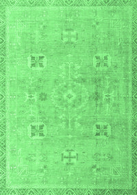 Oriental Emerald Green Traditional Rug, abs4318emgrn