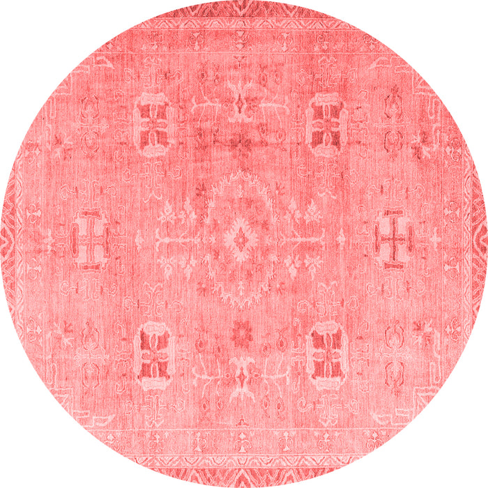 Machine Washable Oriental Red Traditional Rug, wshabs4318red