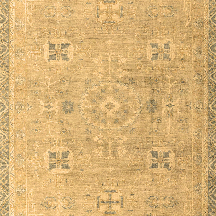 Machine Washable Oriental Brown Traditional Rug, wshabs4318brn