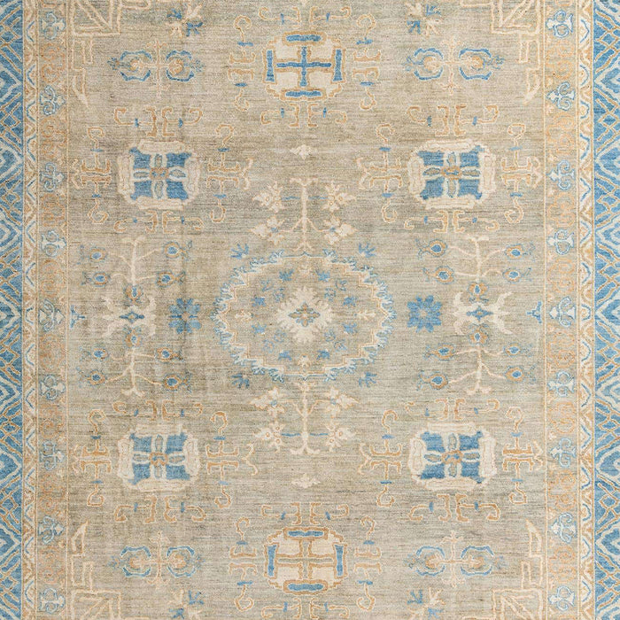 Abstract Tan Brown Oriental Rug, abs4318