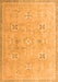 Machine Washable Oriental Orange Traditional Area Rugs, wshabs4318org