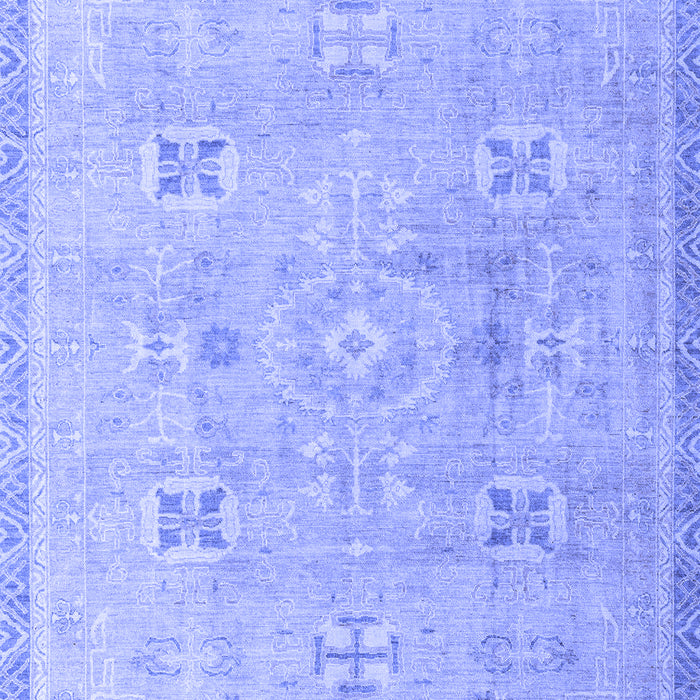 Machine Washable Oriental Blue Traditional Rug, wshabs4318blu