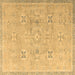 Square Oriental Brown Traditional Rug, abs4318brn