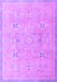 Machine Washable Oriental Purple Traditional Area Rugs, wshabs4318pur