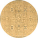 Round Oriental Brown Traditional Rug, abs4318brn