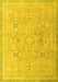 Oriental Yellow Traditional Rug, abs4318yw