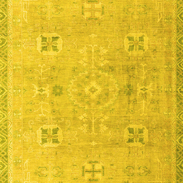 Oriental Yellow Traditional Rug, abs4318yw