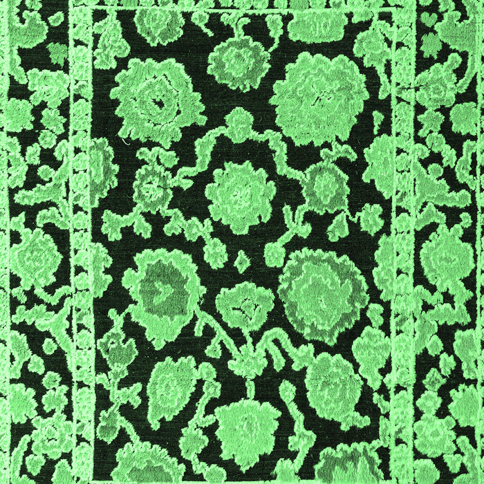 Machine Washable Abstract Emerald Green Modern Area Rugs, wshabs4319emgrn