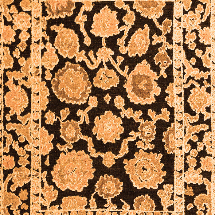 Machine Washable Abstract Orange Modern Area Rugs, wshabs4319org