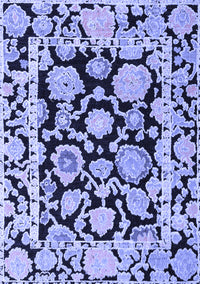 Abstract Blue Modern Rug, abs4319blu