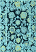 Abstract Light Blue Modern Rug, abs4319lblu