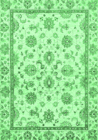 Oriental Emerald Green Traditional Rug, abs431emgrn