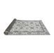 Sideview of Oriental Gray Traditional Rug, abs431gry