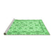 Sideview of Machine Washable Oriental Emerald Green Traditional Area Rugs, wshabs431emgrn