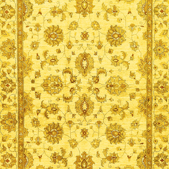 Oriental Yellow Traditional Rug, abs431yw