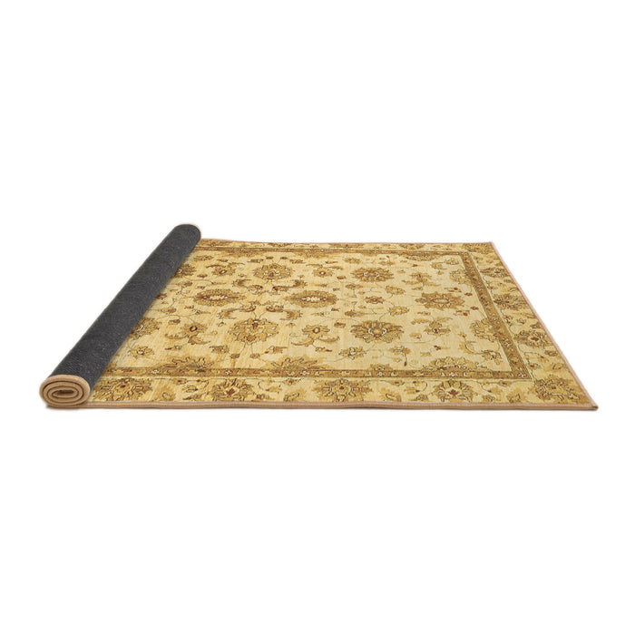 Sideview of Oriental Brown Traditional Rug, abs431brn