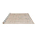 Sideview of Machine Washable Abstract Desert Sand Beige Rug, wshabs4320