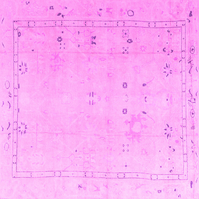 Square Oriental Pink Traditional Rug, abs4320pnk