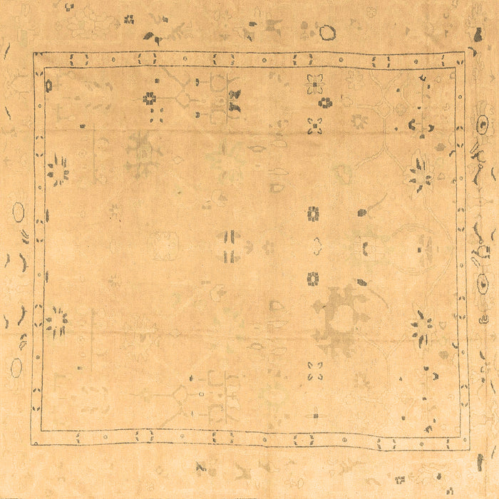 Square Oriental Brown Traditional Rug, abs4320brn