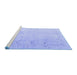 Sideview of Machine Washable Oriental Blue Traditional Rug, wshabs4320blu