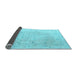 Sideview of Oriental Light Blue Traditional Rug, abs4320lblu