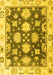 Oriental Yellow Traditional Rug, abs4321yw