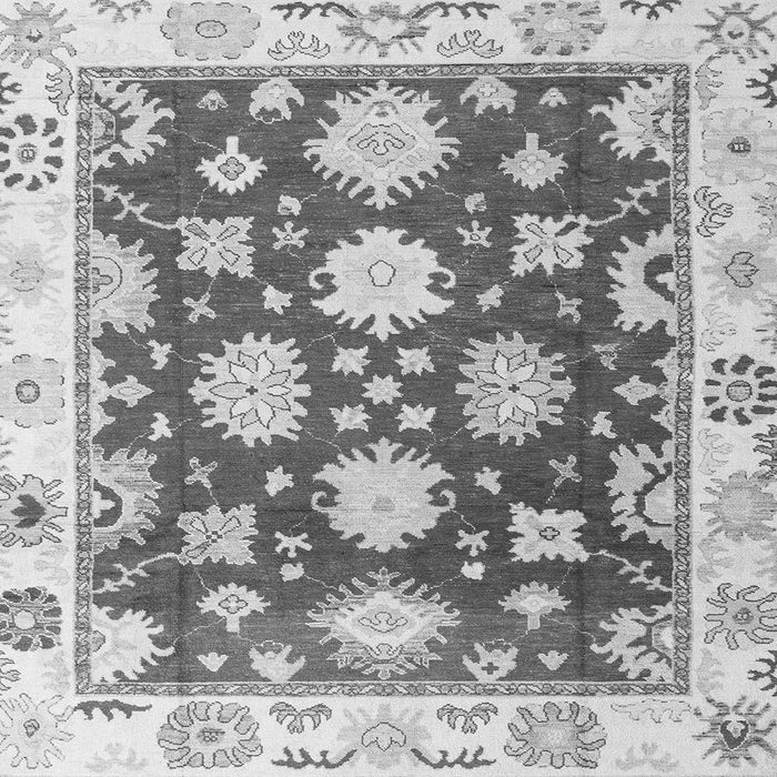 Square Machine Washable Oriental Gray Traditional Rug, wshabs4321gry