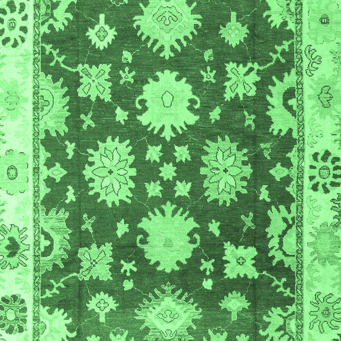 Oriental Emerald Green Traditional Rug, abs4321emgrn