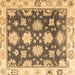 Square Machine Washable Oriental Brown Traditional Rug, wshabs4321brn