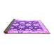 Sideview of Oriental Purple Traditional Rug, abs4321pur