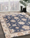 Abstract Desert Sand Beige Oriental Rug in Family Room, abs4321