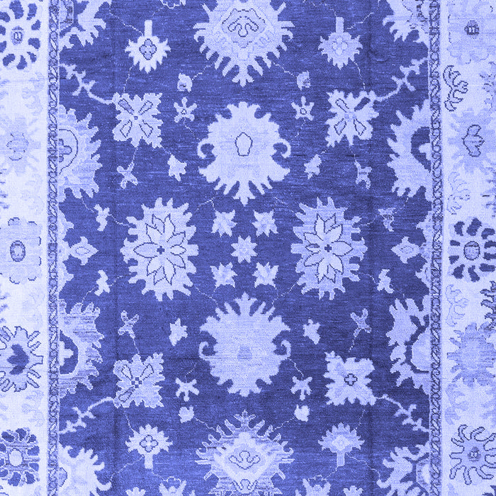 Machine Washable Oriental Blue Traditional Rug, wshabs4321blu