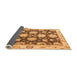 Sideview of Oriental Orange Traditional Rug, abs4321org