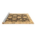 Sideview of Machine Washable Oriental Brown Traditional Rug, wshabs4321brn