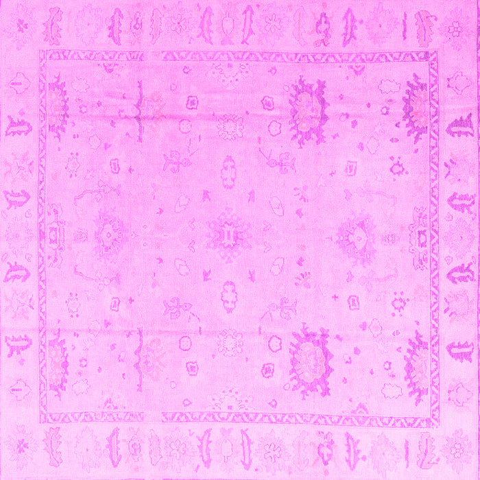 Square Oriental Pink Traditional Rug, abs4322pnk