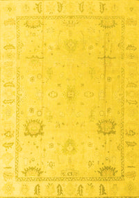 Oriental Yellow Traditional Rug, abs4322yw