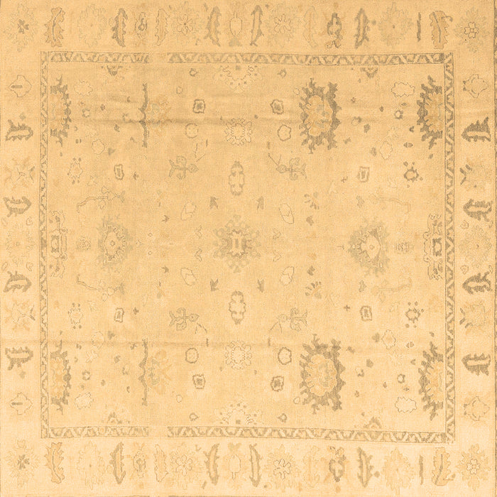 Square Machine Washable Oriental Brown Traditional Rug, wshabs4322brn