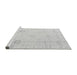 Sideview of Machine Washable Oriental Gray Traditional Rug, wshabs4322gry