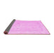 Sideview of Oriental Pink Traditional Rug, abs4323pnk