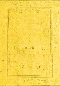 Oriental Yellow Traditional Rug, abs4323yw