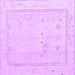 Square Oriental Purple Traditional Rug, abs4323pur