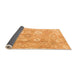 Sideview of Oriental Orange Traditional Rug, abs4324org