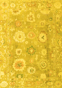 Oriental Yellow Traditional Rug, abs4324yw