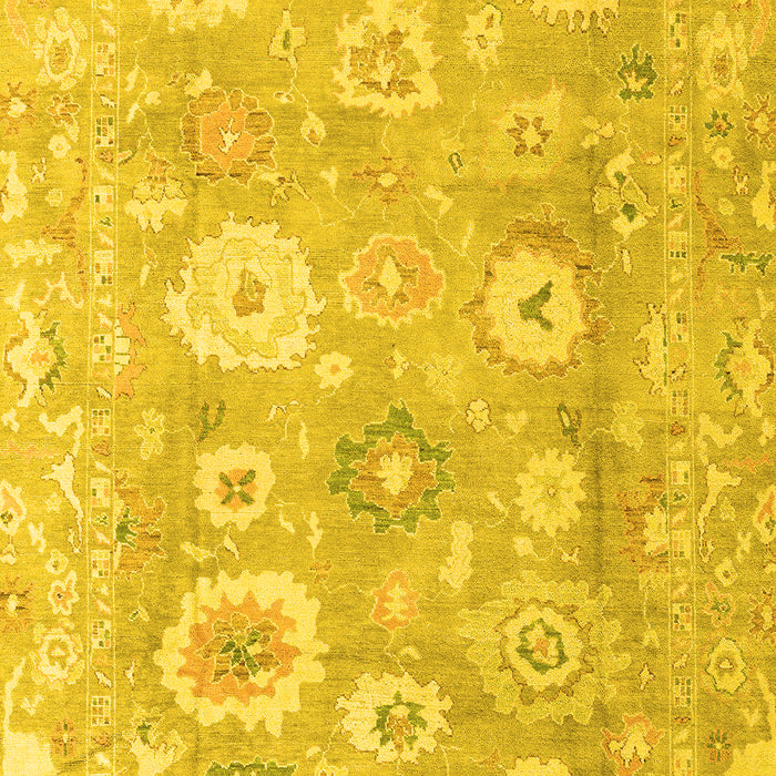 Oriental Yellow Traditional Rug, abs4324yw