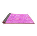 Sideview of Oriental Pink Traditional Rug, abs4324pnk