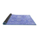 Sideview of Oriental Blue Traditional Rug, abs4324blu