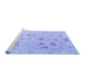 Sideview of Machine Washable Oriental Blue Traditional Rug, wshabs4325blu