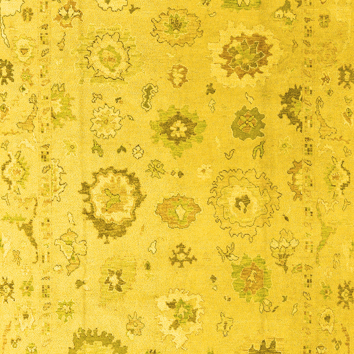 Oriental Yellow Traditional Rug, abs4325yw