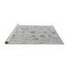 Sideview of Machine Washable Oriental Gray Traditional Rug, wshabs4325gry