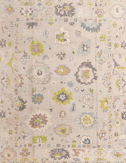 Abstract Deep Peach Orange Oriental Rug, abs4325